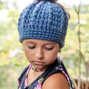 Bleu Kid Pony Tail Cap
