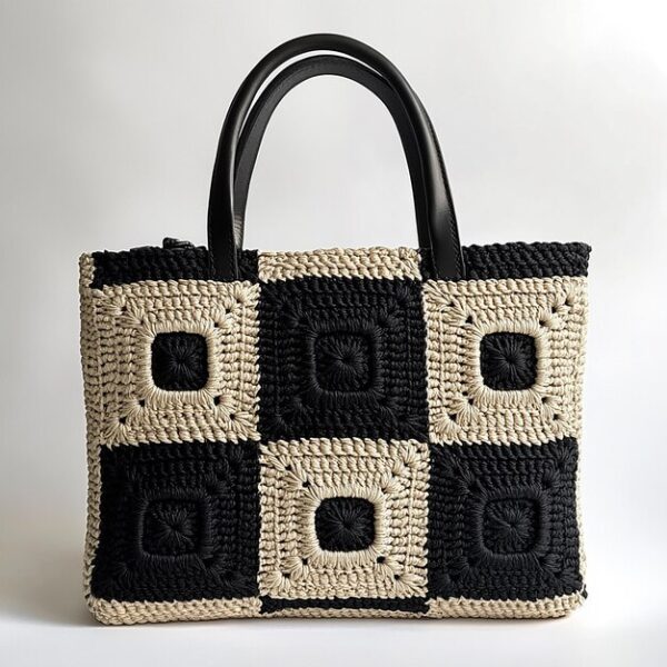 Brown Plush Shopping Bag