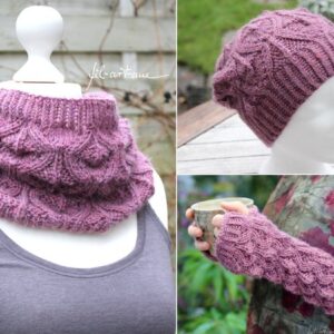 Purple Cap, Gloves & Cowl